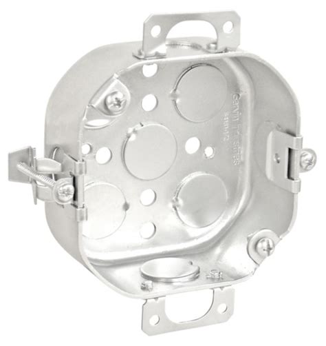 octagon metal junction box with flange|octagon old work box.